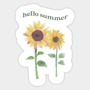 Hello Summer Sticker